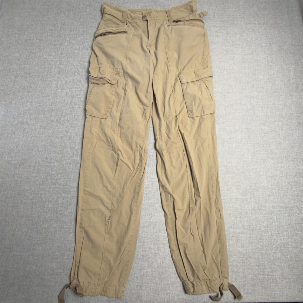 RLX Ralph Lauren Military Cargo Pants Womens Small 30x30 Beige Adjustable Waist